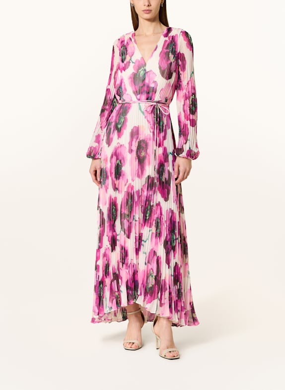 Phase Eight Plisseekleid NATALIA PINK/ FUCHSIA/ CREME