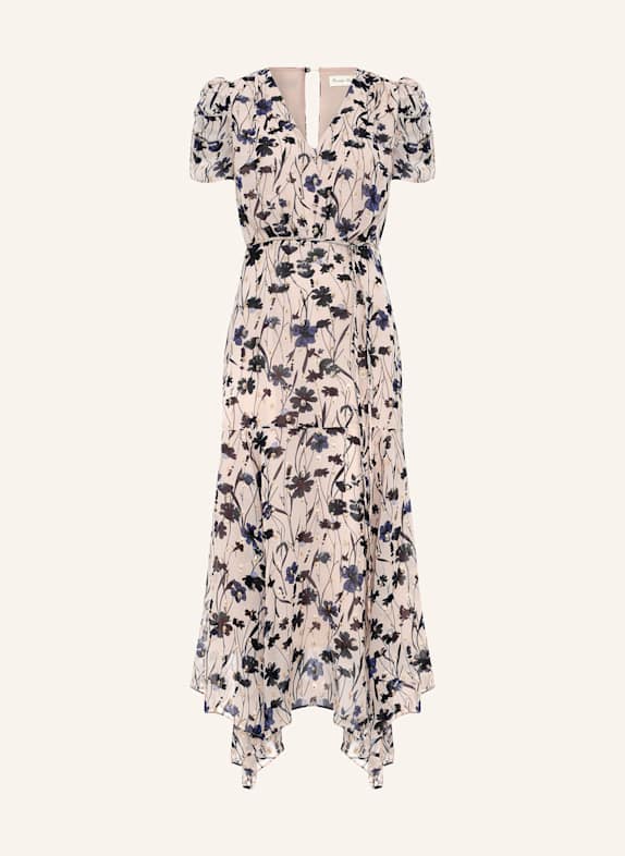 Phase Eight Kleid VERITY mit Glitzergarn BLAU / DUNKELBRAUN / ROSA