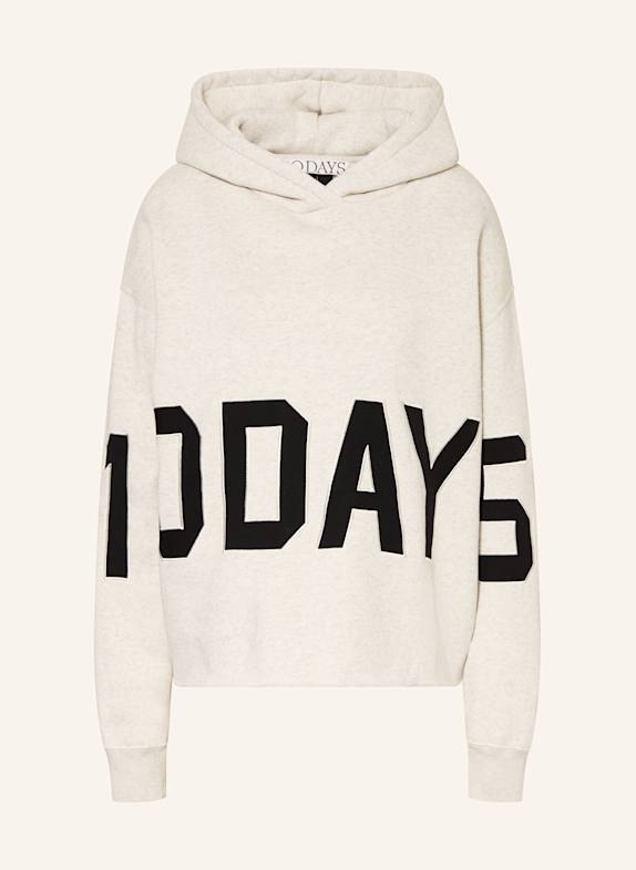 10DAYS Hoodie HELLGRAU/ SCHWARZ