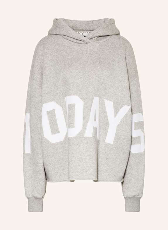 10DAYS Hoodie HELLGRAU/ WEISS