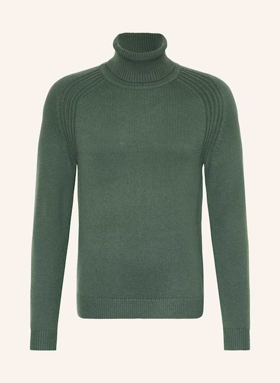 REISS Rollkragenpullover GRÜN