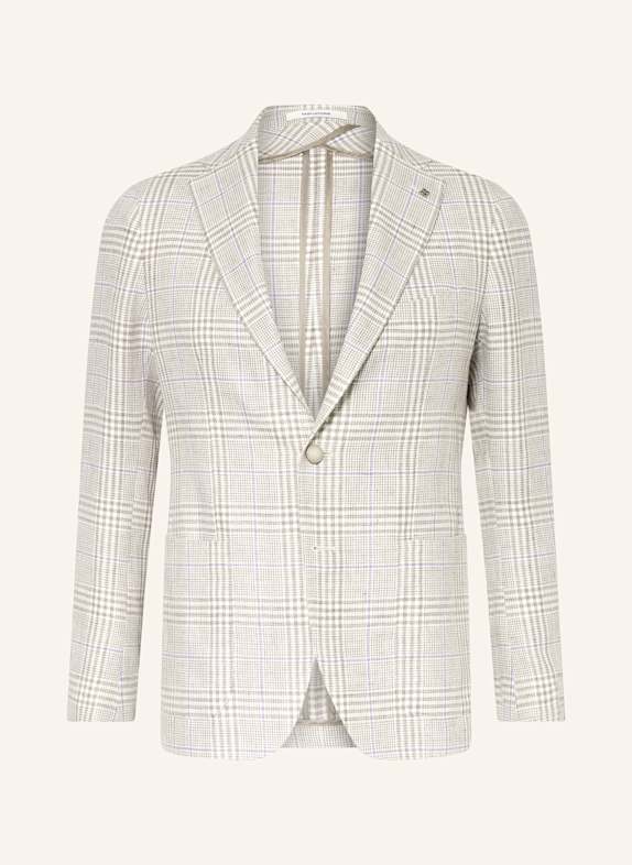 TAGLIATORE Sakko Slim Fit CREME/ HELLGRAU/ LILA