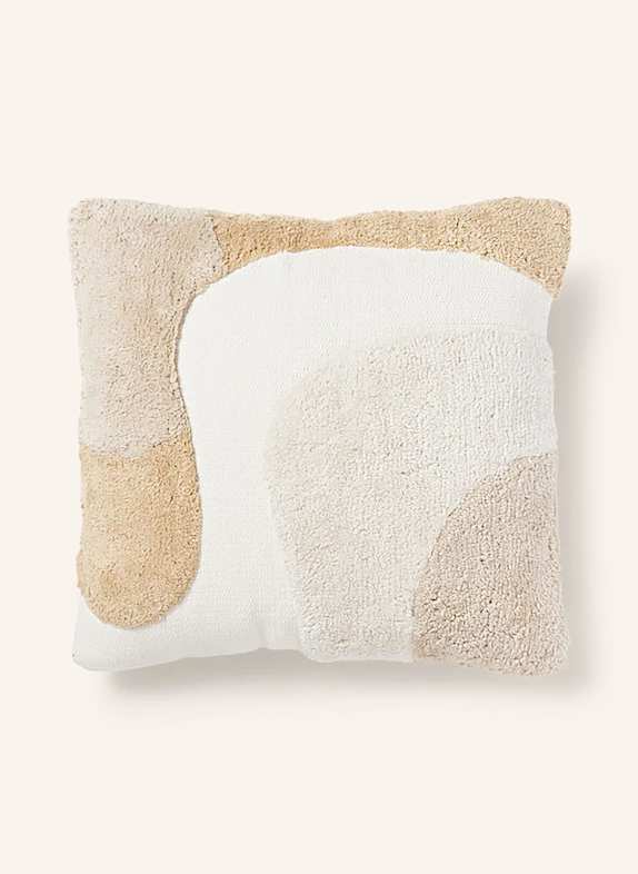 Westwing Collection Dekokissenhülle MALU BEIGE/ NUDE/ WEISS