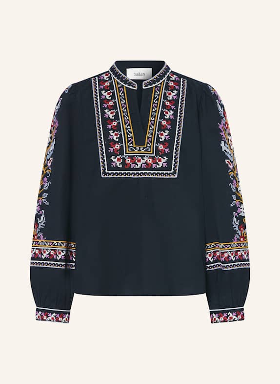 ba&sh Blusenshirt CALOE DUNKELBLAU/ DUNKELROT/ LILA