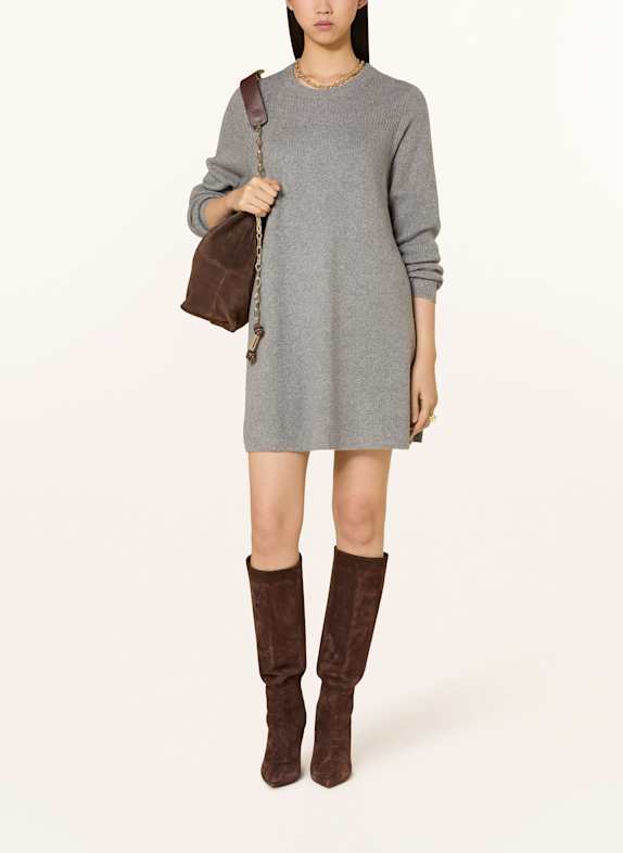 ba&sh Strickkleid CAMINE aus Cashmere GRAU