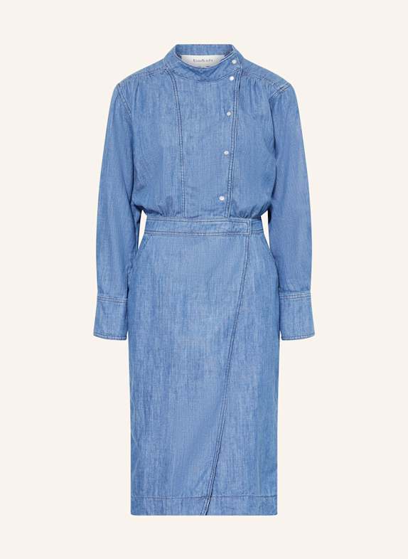 ba&sh Kleid WAKIE in Jeansoptik BLUE LIGHTUSEDBLUE