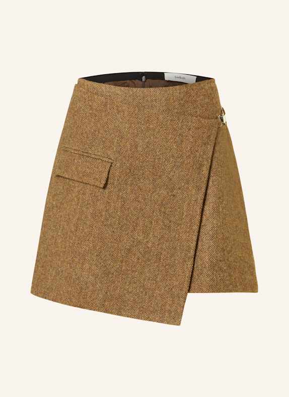 ba&sh Rock CARA in Wickeloptik CAMEL/ BRAUN