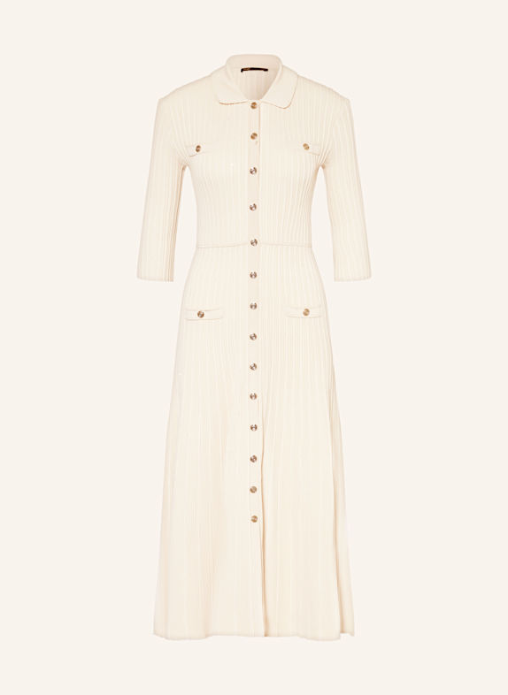 maje Strickkleid mit 3/4-Arm und Pailletten BEIGE