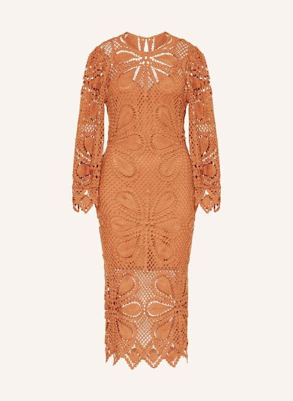 ba&sh Spitzenkleid GRACE DUNKELORANGE