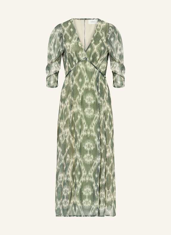 ba&sh Kleid MATSA mit 3/4-Arm GRÜN/ HELLGELB