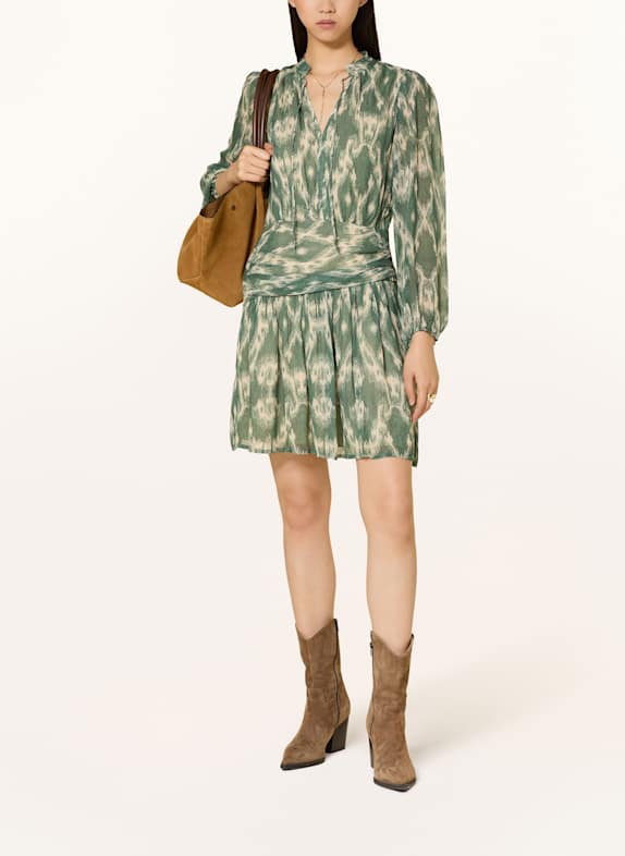 ba&sh Kleid MINTHE GRÜN/ HELLGELB