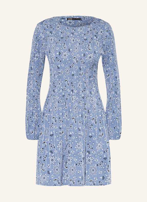maje Plisseekleid BLAU/ SCHWARZ/ WEISS