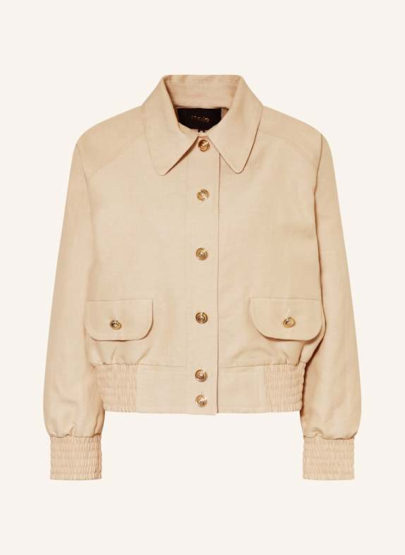 maje Blouson mit Leinen BEIGE