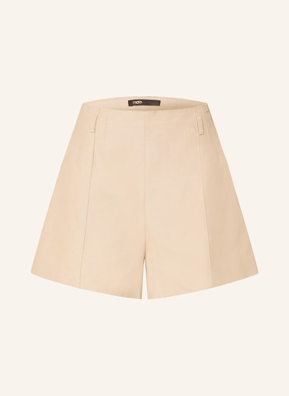 maje Shorts mit Leinen BEIGE