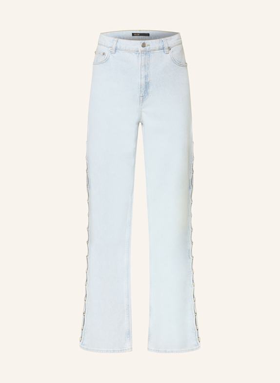 maje Jeans mit Cut-outs und Schmucksteinen 0524 BLUE SKY