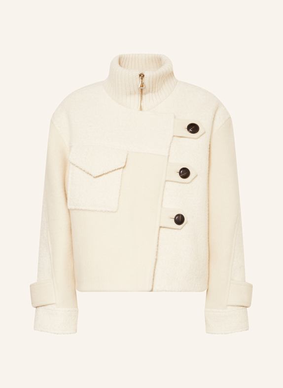 ba&sh Jacke DORA im Materialmix ECRU