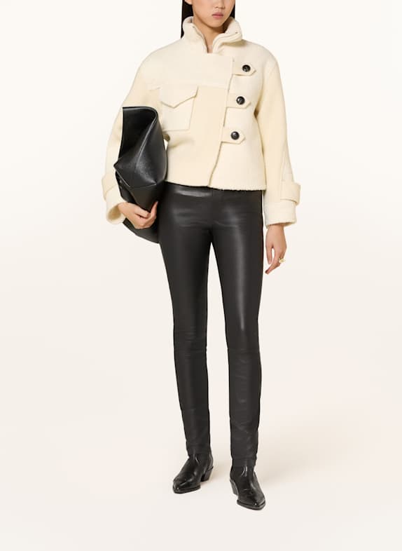 ba&sh Jacke DORA im Materialmix ECRU