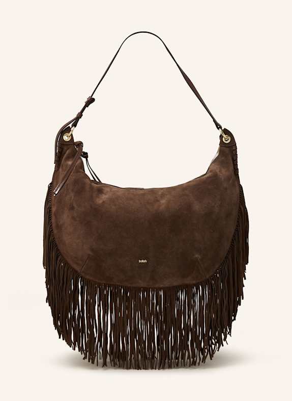 ba&sh Schultertasche XL DUNKELBRAUN