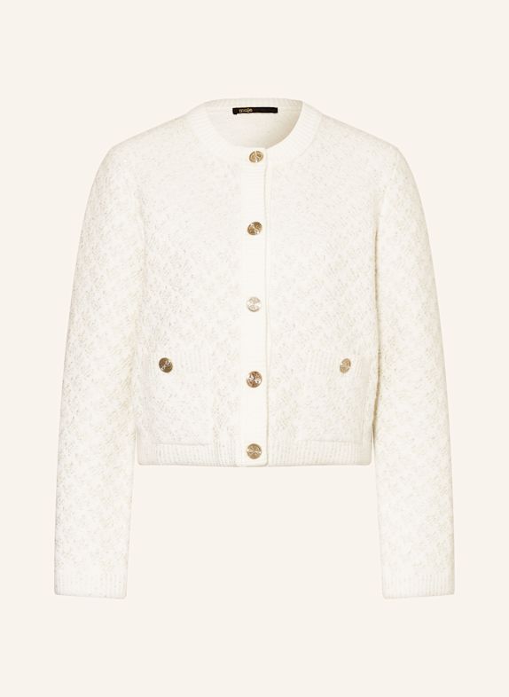 maje Strickjacke mit Pailetten ECRU