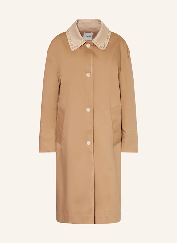SANDRO Jacke mit Schmucksteinen CAMEL