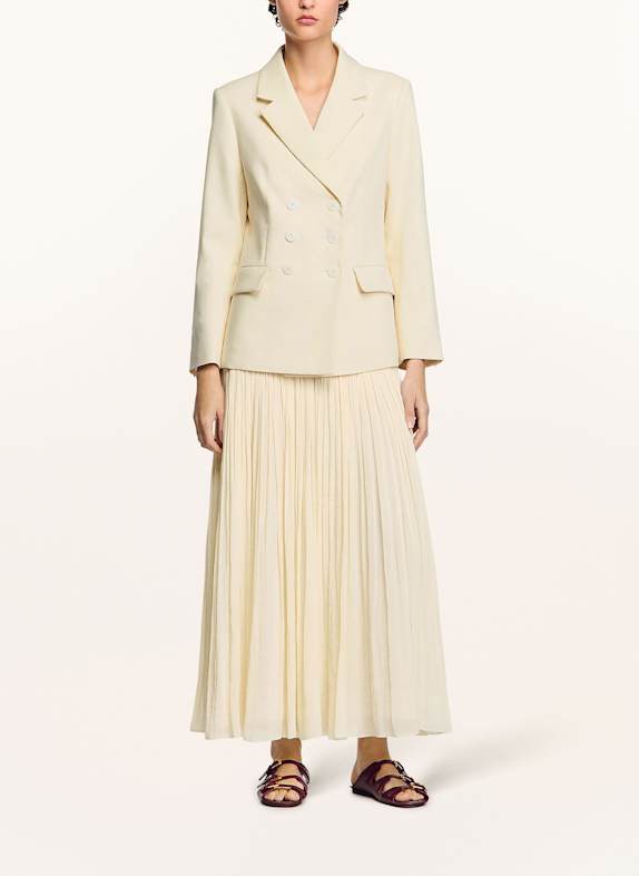 SANDRO Blazer mit Leinen ECRU