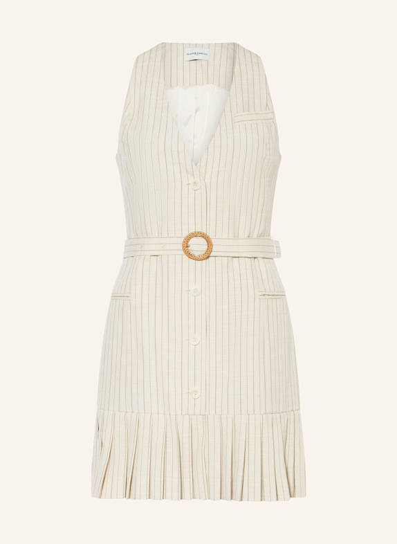 CLAUDIE PIERLOT Etuikleid RILLARAYURES HELLBRAUN