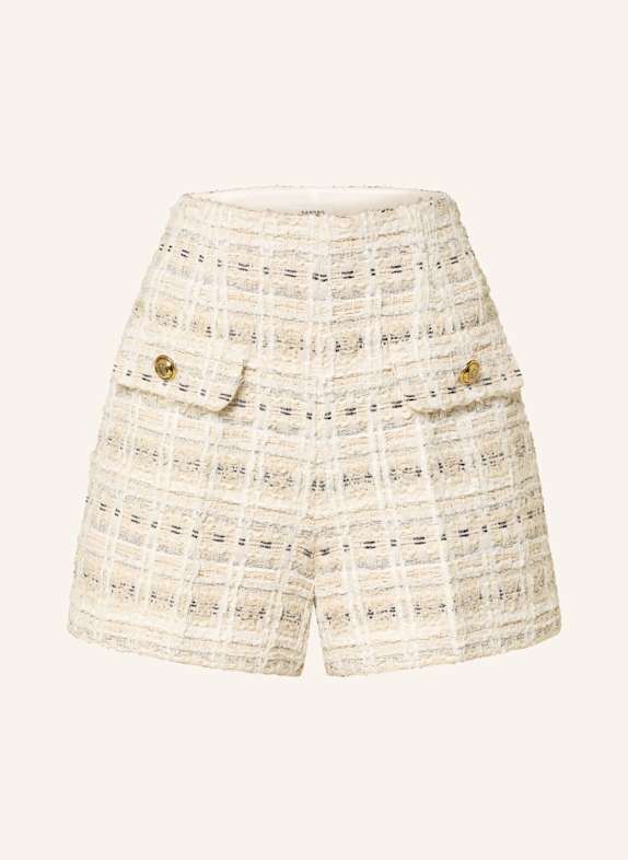 SANDRO Tweed-Shorts mit Glitzergarn ECRU/ CREME/ SCHWARZ
