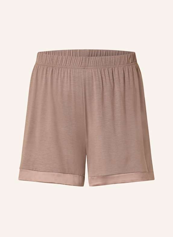 mey Schlafshorts Serie PURE CHIC BRAUN