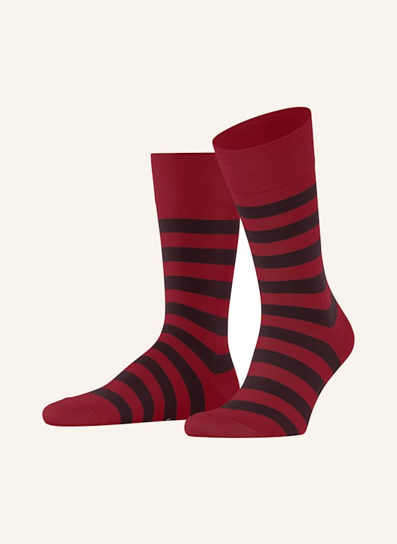 FALKE Socken SENSITIVE MAPPED LINE 8228 SCARLET
