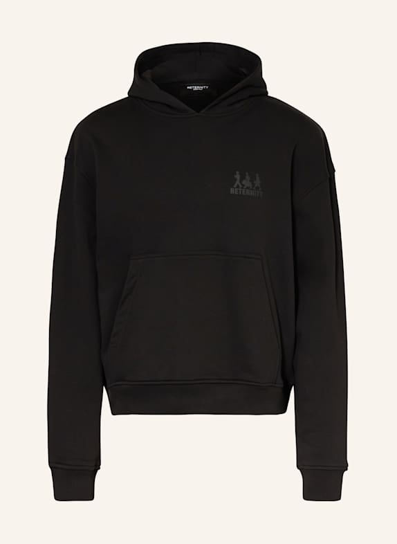 RETERNITY Mikina s kapucí ČERNÁ