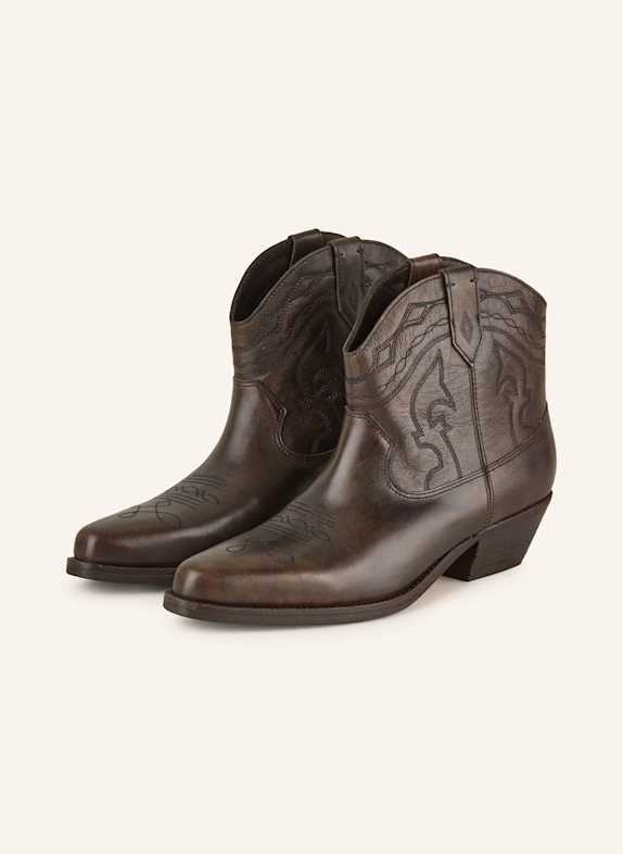 ba&sh Cowboy Boots CLYDE DUNKELBRAUN