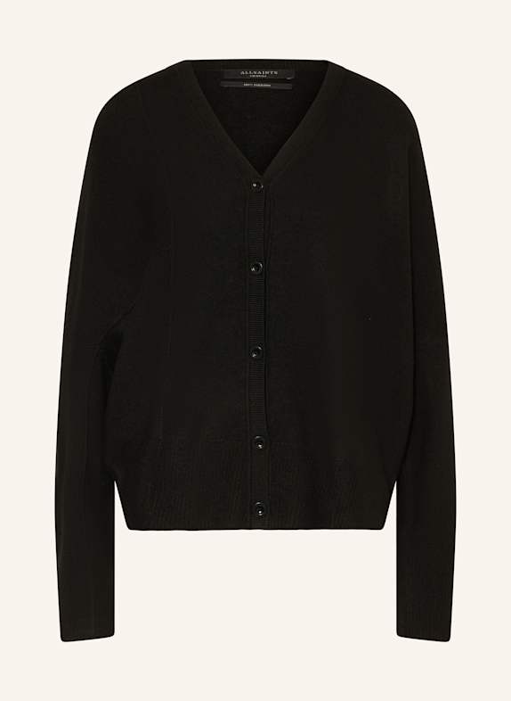 ALLSAINTS Strickjacke ANTONIA aus Merinowolle SCHWARZ