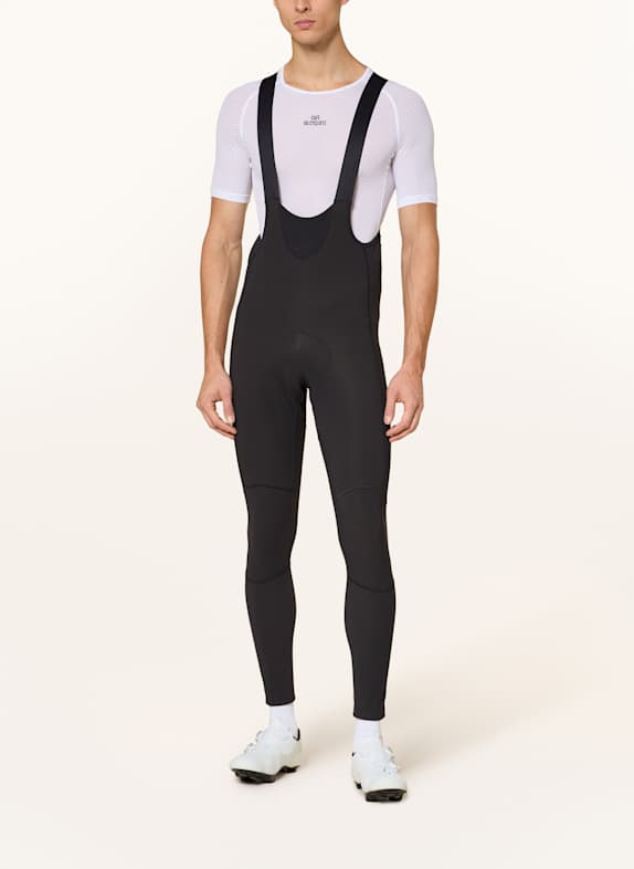 PAS NORMAL STUDIOS Gefütterte Radhose mit gepolstertem Einsatz MECHANISM DEEP WINTER SCHWARZ