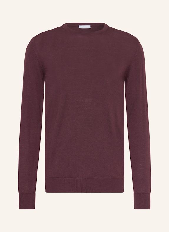 seidensticker Pullover aus Merinowolle DUNKELROT