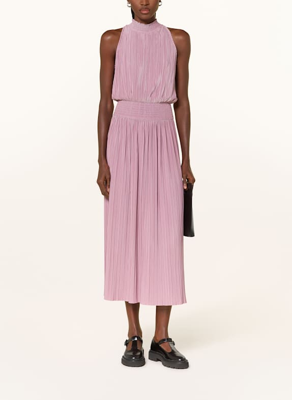 SAMSØE  SAMSØE Plisované šaty UMA RŮŽOVÁ