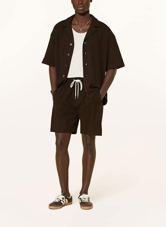 DRYKORN Jerseyshorts BRIKKO MARRON FONCÉ