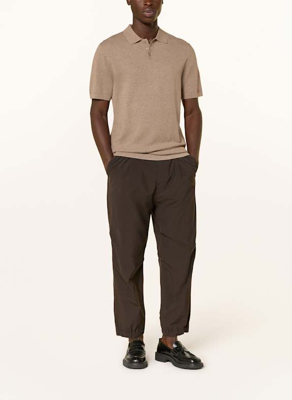 DRYKORN Strick-Poloshirt TRITON Regular Fit BRAUN