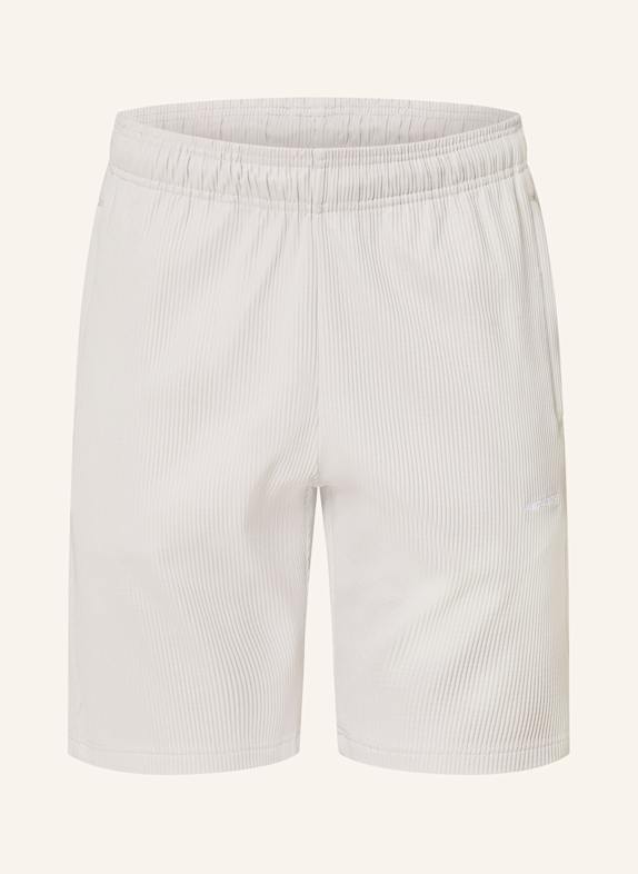 PEGADOR Pleated shorts TROY LIGHT GRAY
