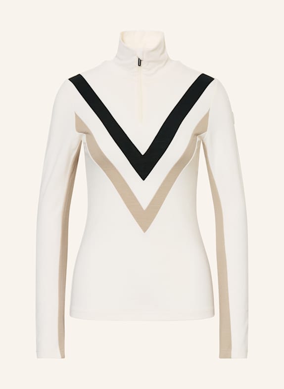 WE NORWEGIANS Unterziehrolli VOSS aus Merinowolle WEISS / SCHWARZ