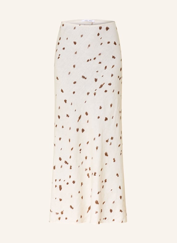 SAMSØE  SAMSØE Linen skirt SAAGNETA ECRU / BROWN
