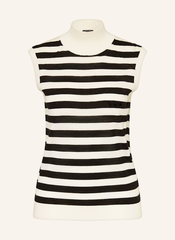 BOSS Stricktop FIPINI SCHWARZ / WEISS