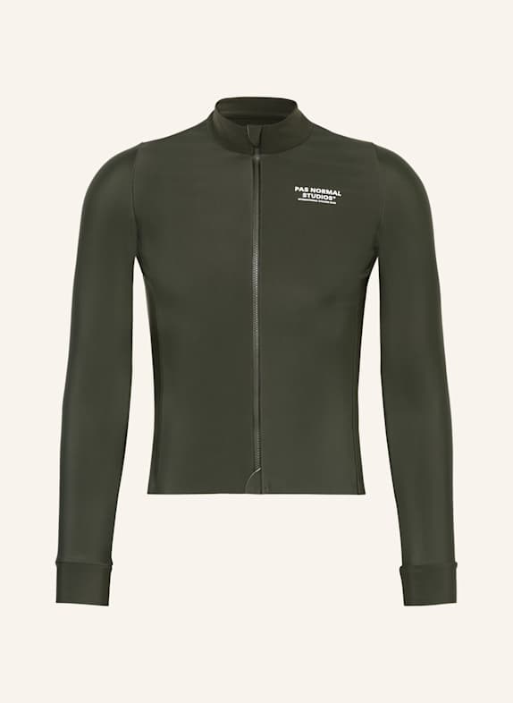 PAS NORMAL STUDIOS Koszulka kolarska MECHANISM THERMAL OLIWKOWY