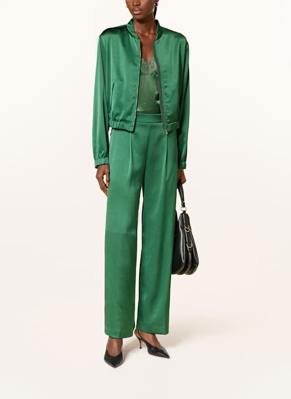 RIANI Marlene-broek van satijn GROEN