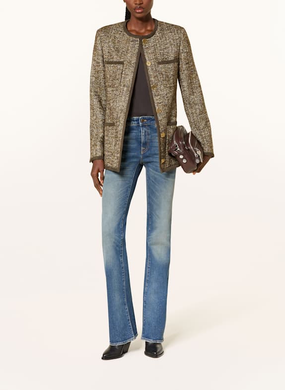 GOLDEN GOOSE Tweedjas JOURNEY MARRON FONCÉ