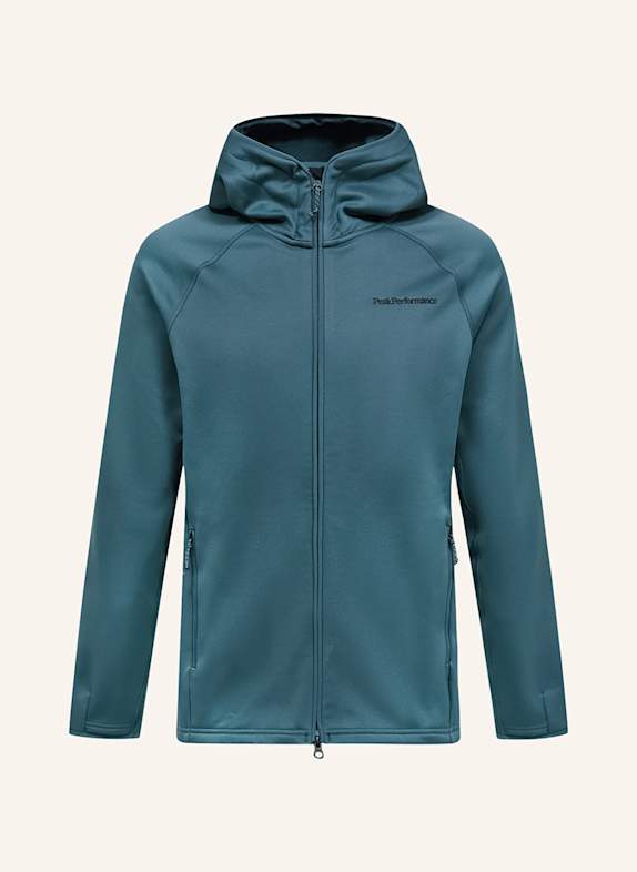 Peak Performance Midlayer-Jacke ZIP HOOD BLAUGRAU