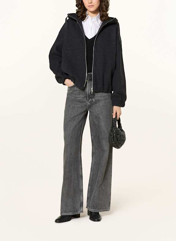 PARAJUMPERS Fleecová bunda ILLEAN ČERNÁ