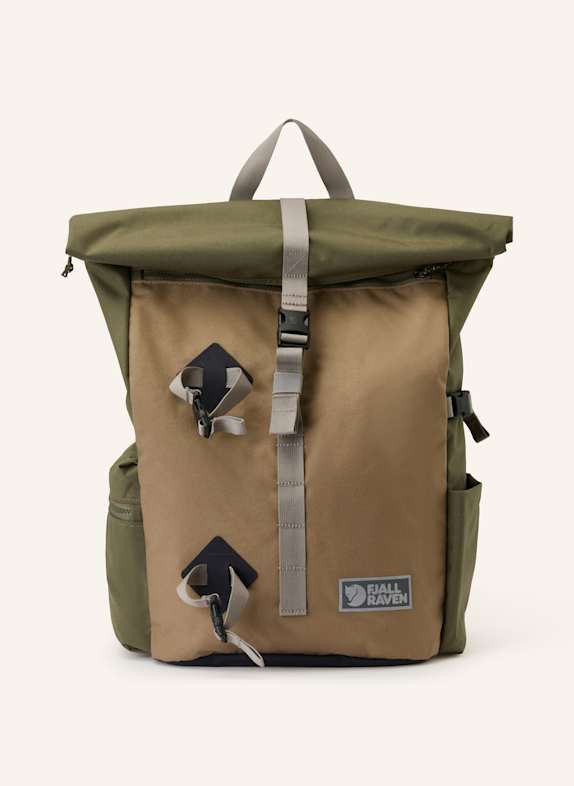 FJÄLLRÄVEN VARDAG 25 l backpack with laptop compartment OLIVE/ LIGHT BROWN