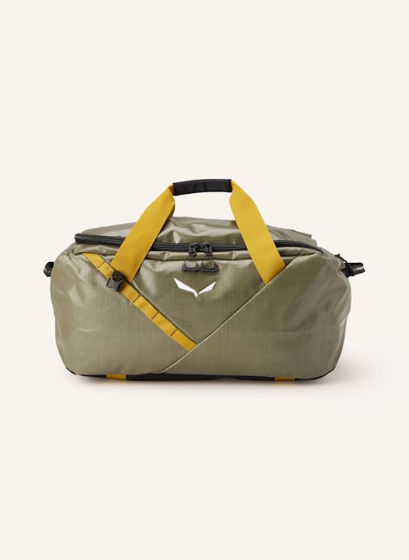SALEWA Travel bag DISCOVERY DUFFLE SMALL 50 l OLIVE/ DARK YELLOW/ BLACK