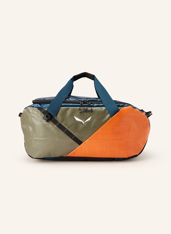 SALEWA Travel bag DISCOVERY DUFFLE SMALL 50 l TEAL/ ORANGE/ OLIVE