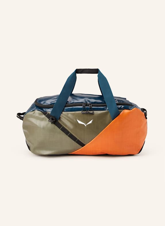 SALEWA Studded Medium Tote Bag TEAL/ ORANGE/ OLIVE